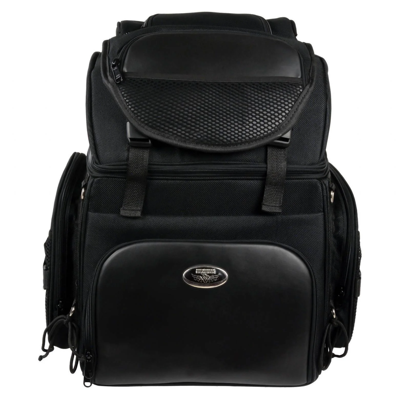 Milwaukee Leather SH689 Large Black Textile Waterproof Touring Motorcycle Sissy Bar Bag - Image 4