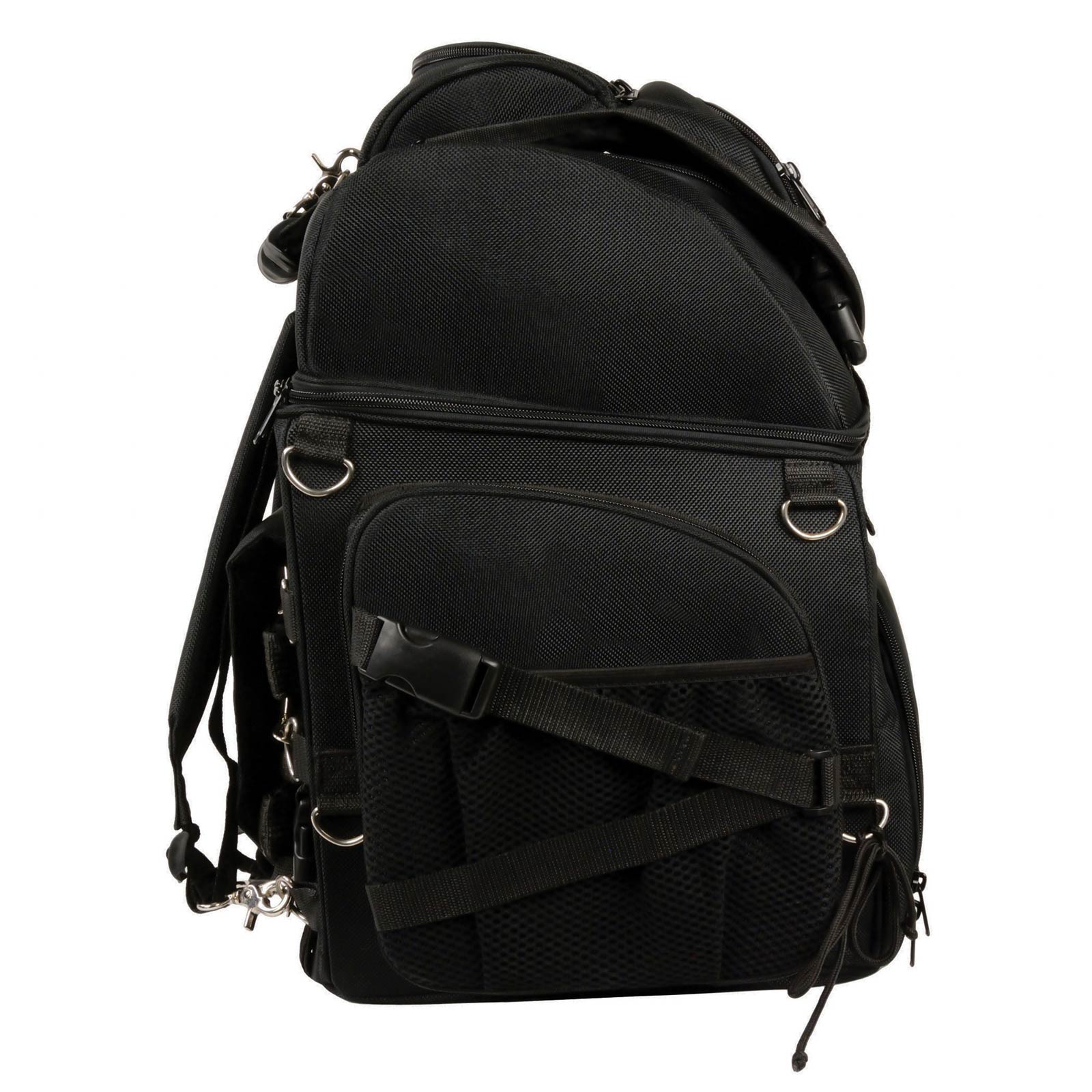Milwaukee Leather SH689 Large Black Textile Waterproof Touring Motorcycle Sissy Bar Bag - Image 7