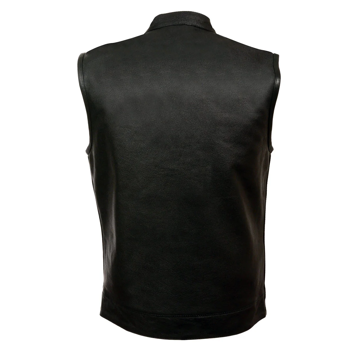 Z1R3710 Men’s ’30-06’ Black Motorcycle Leather Vest - Image 2