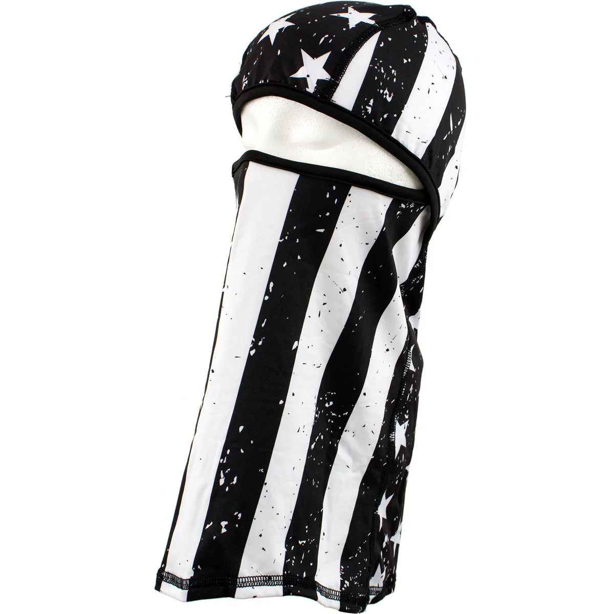 Zan Headgear WB4L091 Convertible Balaclava, SportFlex™ Series Black & White Flag - Image 3