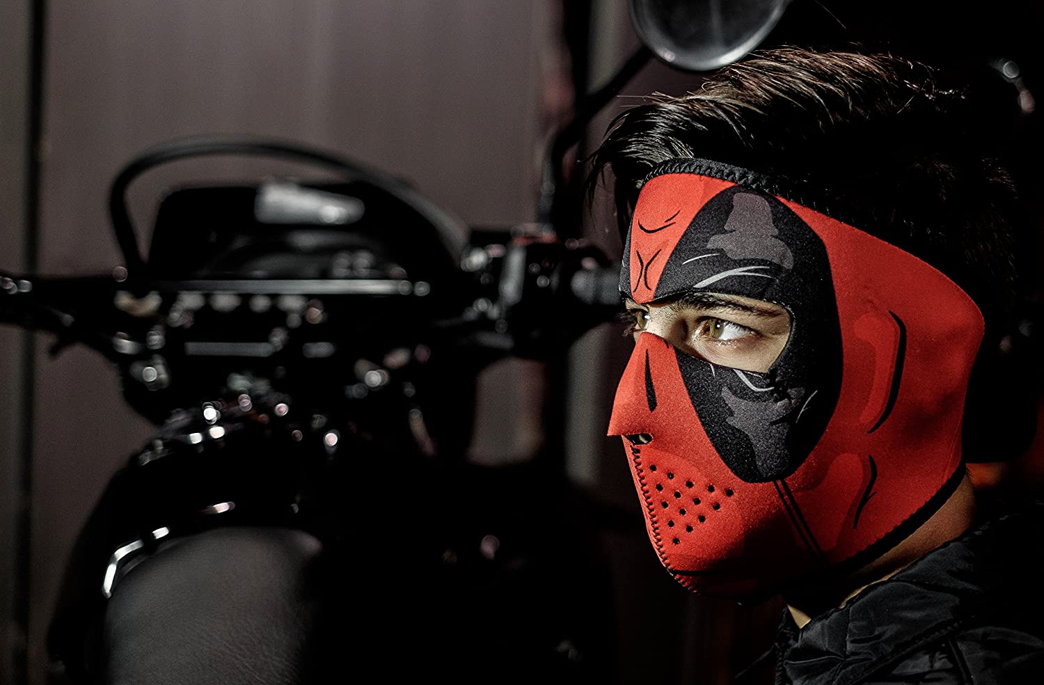 ZanHeadgear WNFM109 Neoprene Full Mask Red Dawn Design - Image 2