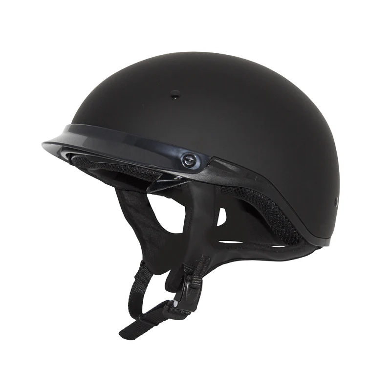 ZOX ST-235A ‘Roadster DDV’ Matte Black Motorcycle Half Helmet - Image 4